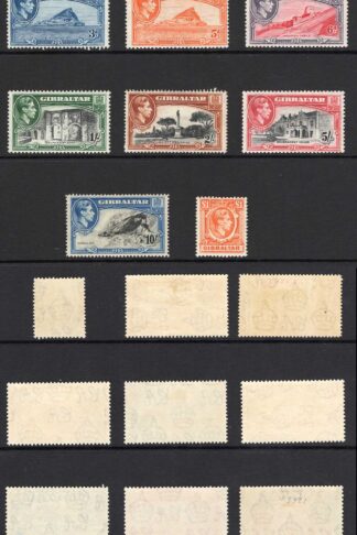 Gibraltar SG121/31 1938 Set of 14 M/M Cat 180 pounds