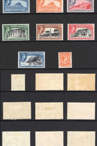 Gibraltar SG121/31 1938 Set of 14 M/M Cat 180 pounds