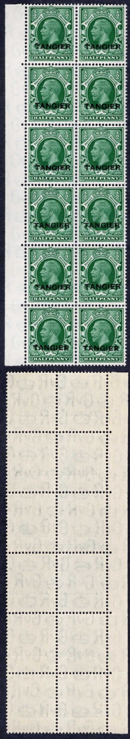Morocco Agencies SG235 1/2d Photo Block of 12 U/M Cat 15++ pounds