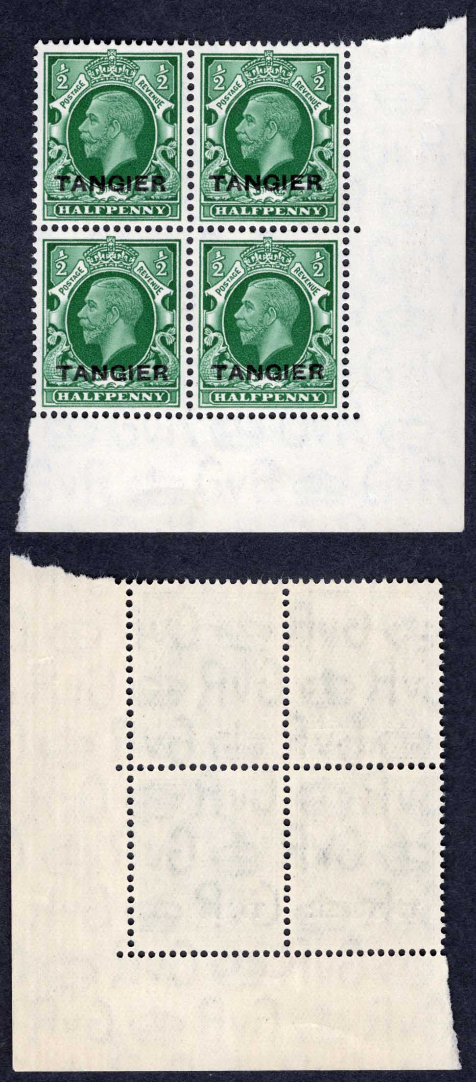 Morocco Agencies SG235 1/2d Photo Block of 4 U/M Cat 5++ pounds