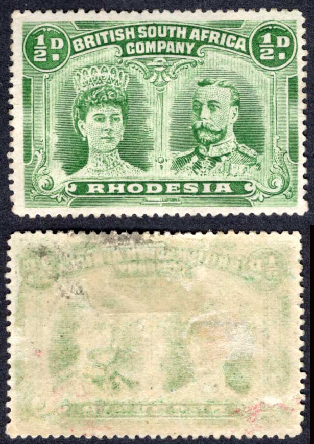 Rhodesia SG 167 1/2d Perf 15 (listed as cheapest shade) M/M Cat 325 pounds
