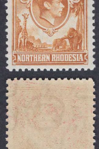 Northern Rhodesia SG31 2d Yellow-brown M/M Cat 50 pounds