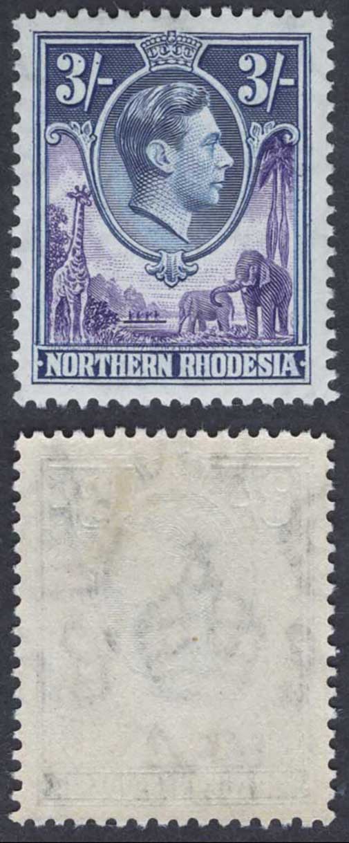 Northern Rhodesia SG42 3/- M/M Cat 30 pounds
