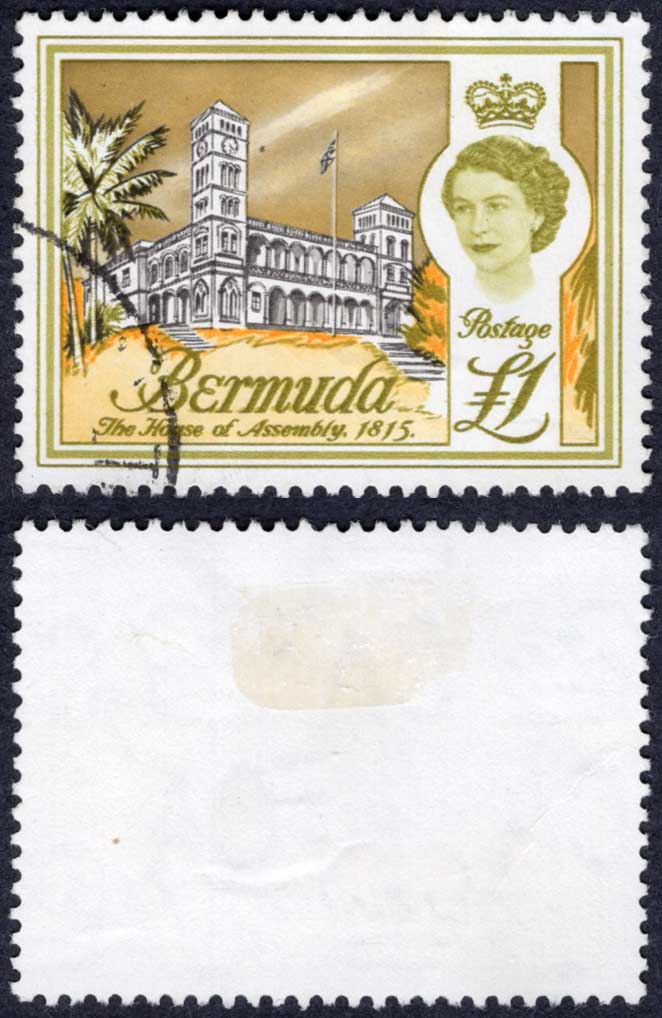 Bermuda SG179 One Pound used Cat 16 pounds
