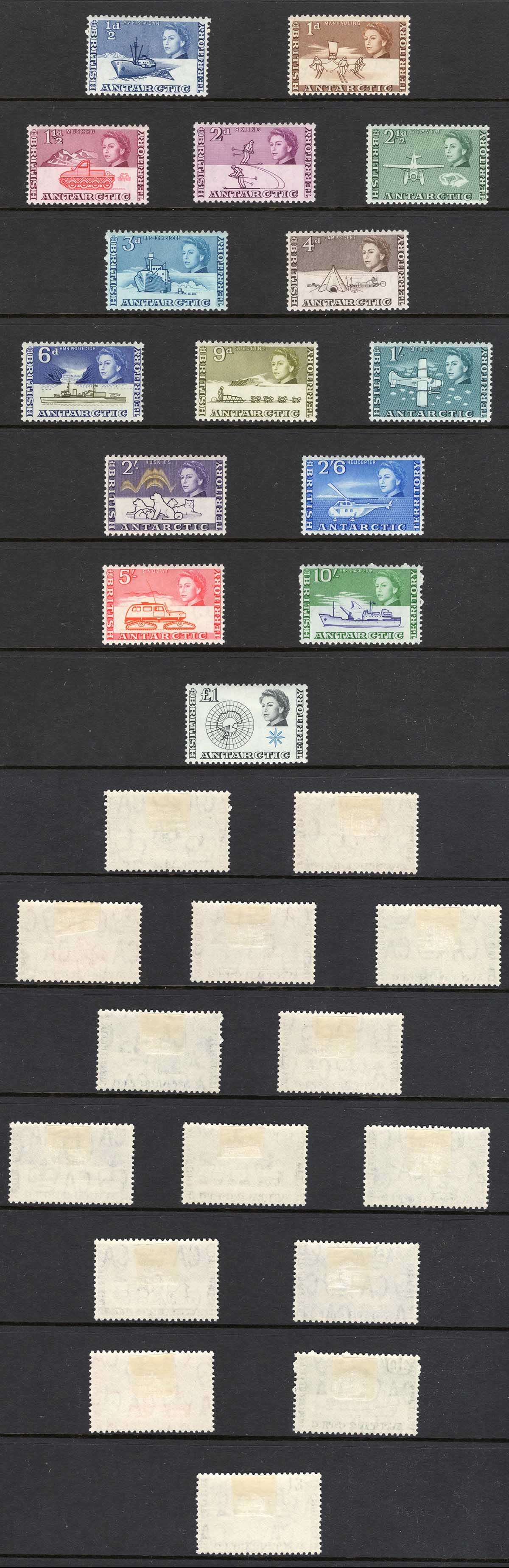 BAT SG1/15 (one One pound value) M/M Cat 130 pounds