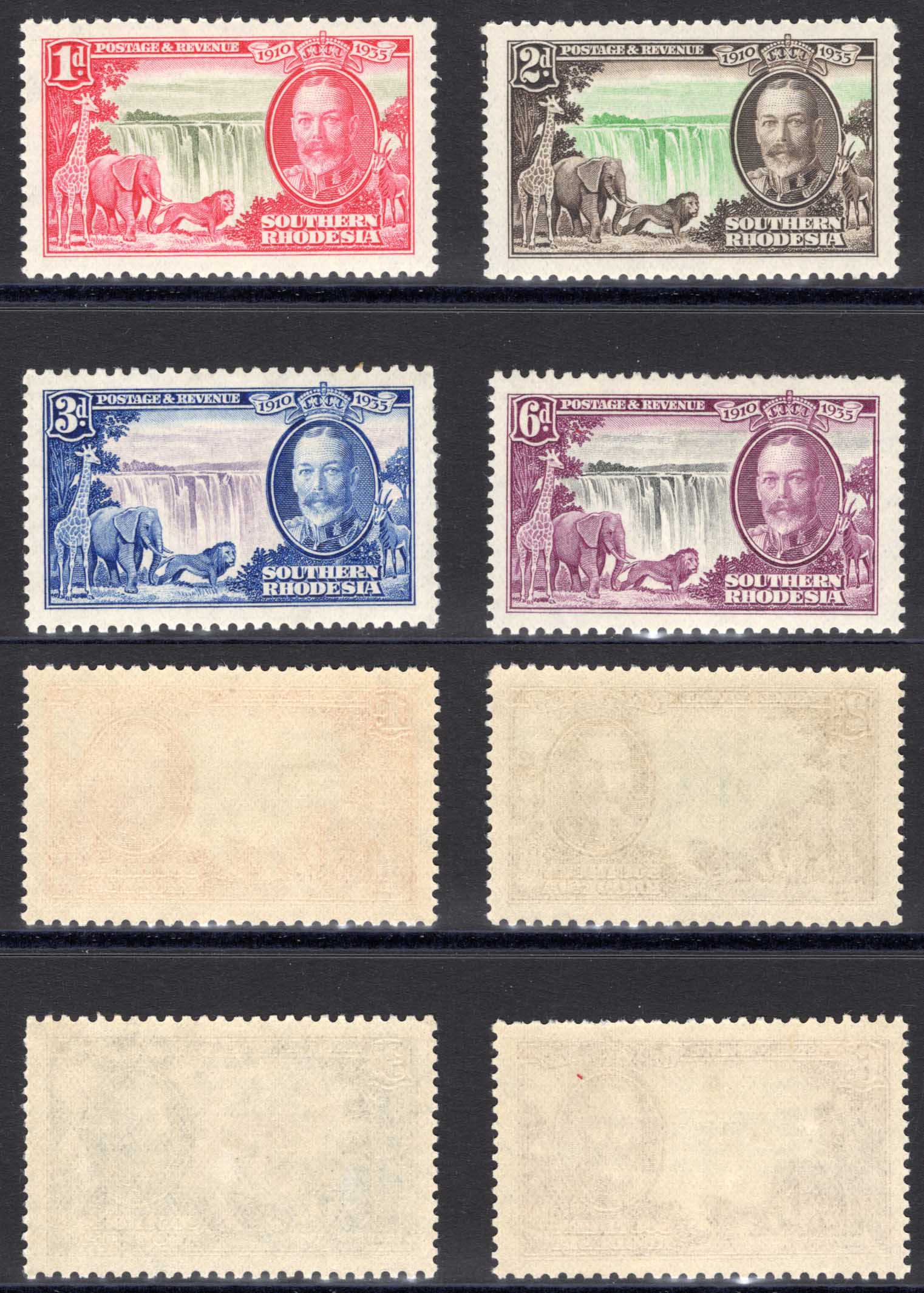 Southern Rhodesia SG31/4 1935 Silver Jubilee Set U/M Cat 30 pounds