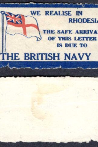Southern Rhodesia WWII BRITISH NAVY label