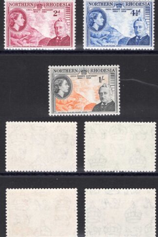 Northern Rhodesia SG54/8 Cecil Rhodes Set U/M Cat 8 pounds