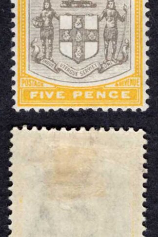 Jamaica SG36 5d Wmk CA (top value) Fresh M/M Cat 24 pounds