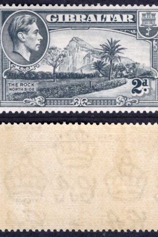 Gibraltar SG124 2d Grey Perf 14 M/M Cat 32 pounds