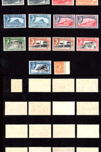 Gibraltar SG121/31 1938 Set inc extras M/M (pound value U/M) Cat 180++ pounds
