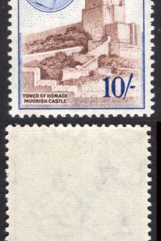 Gibraltar SG157 10/- U/M Cat 48 pounds
