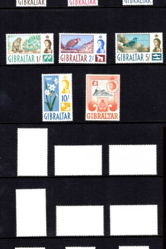 Gibraltar SG160/73 1960 Set of 14 U/M Cat 85 pounds