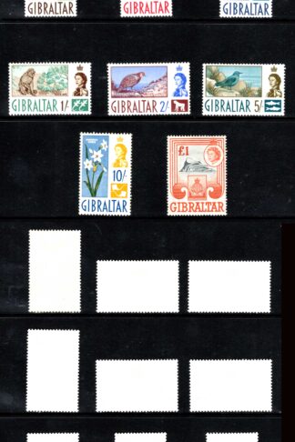Gibraltar SG160/73 1960 Set of 14 M/M Cat 85 pounds