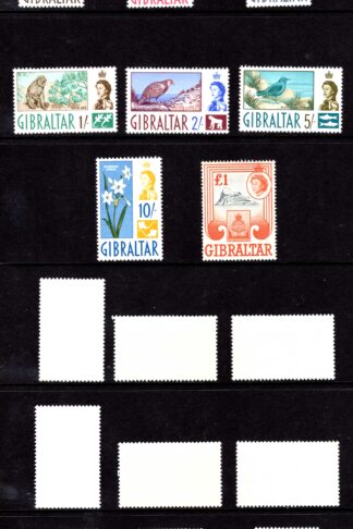 Gibraltar SG160/73 1960 Set of 14 U/M Cat 85 pounds