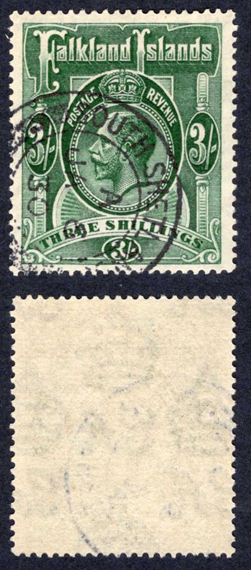 Falkland Is SGZ148 3/- Wmk Script Superb South Shetlands CDS Cat 500+ pounds