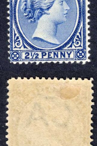 Falkland Is SG30c 2 1/2d Deep Ultramarine Fresh Colour Fine M/M Cat 50 pounds