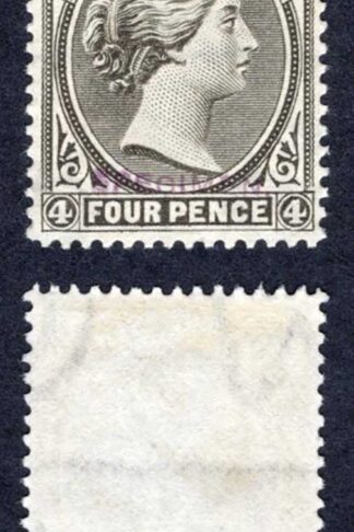 Falkland Is 4d Handstamped SPECIMEN in Violet No Gum