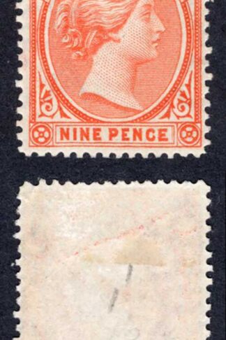 Falkland Is SG35 9d Pale reddish Orange M/M Cat 65 pounds