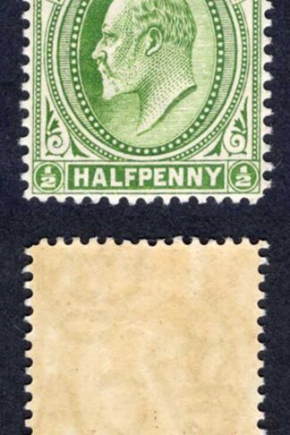 Falkland Is SG43b 1/2d Pale yellow-green on thick paper M/M Cat 22 pounds