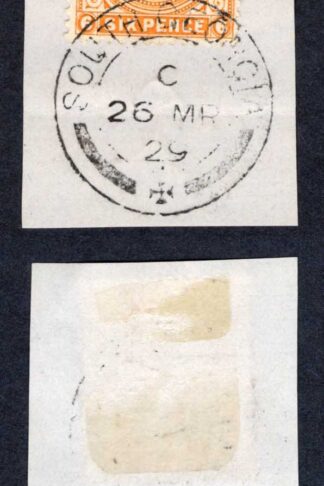 Falkland Is SGZ40 6d Yellow-orange Wmk Script South Georgia CDS Cat 75 pounds