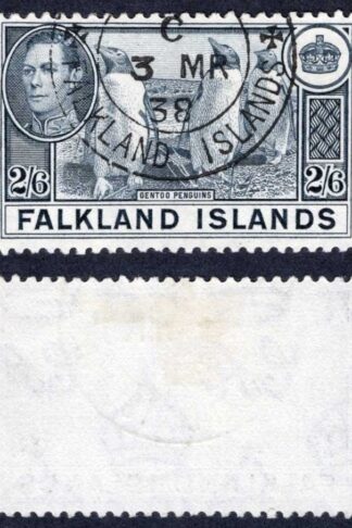 Falkland Is SG160 2/6 Slate CDS Cat 25 pounds