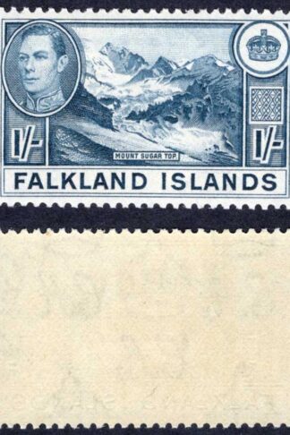 Falkland Is SG158b 1/- Dull Blue U/M Cat 38 pounds
