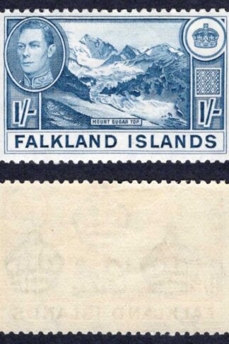 Falkland Is SG158b 1/- Dull Blue U/M Cat 38 pounds