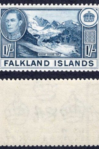 Falkland Is SG158b 1/- Dull Blue U/M Cat 38 pounds