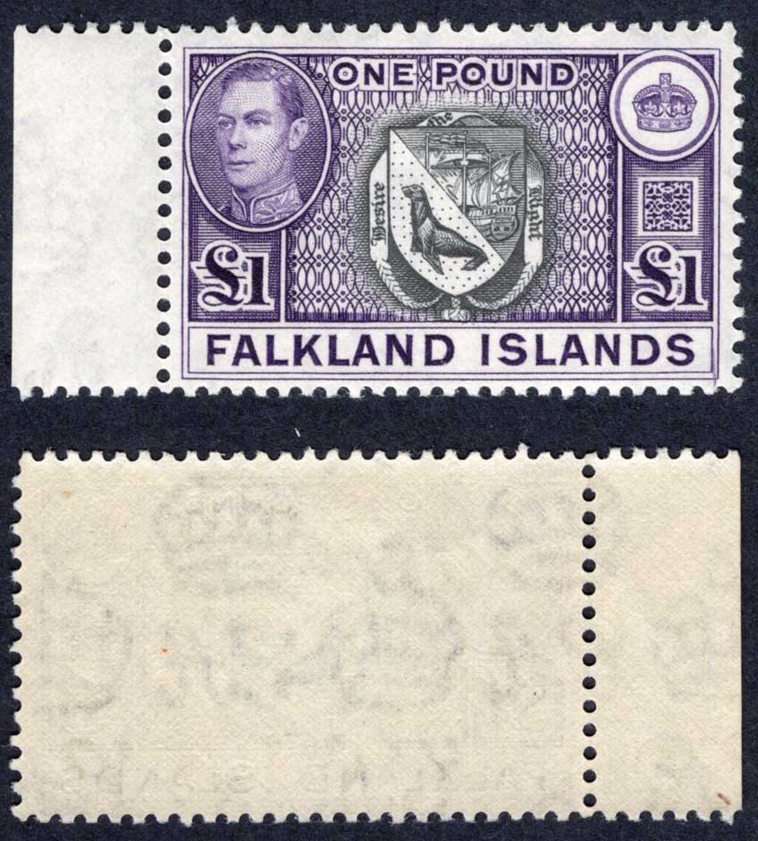 Falkland Is SG163 One Pound U/M Cat 150 pounds