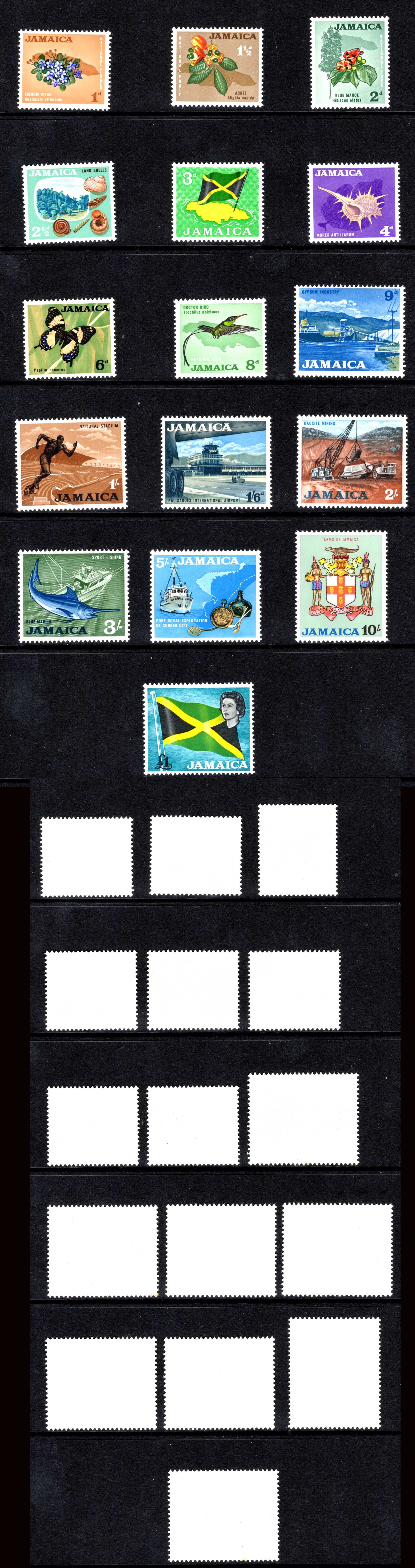 Jamaica SG217/232 1964 Set of 16 U/M Cat 25 pounds
