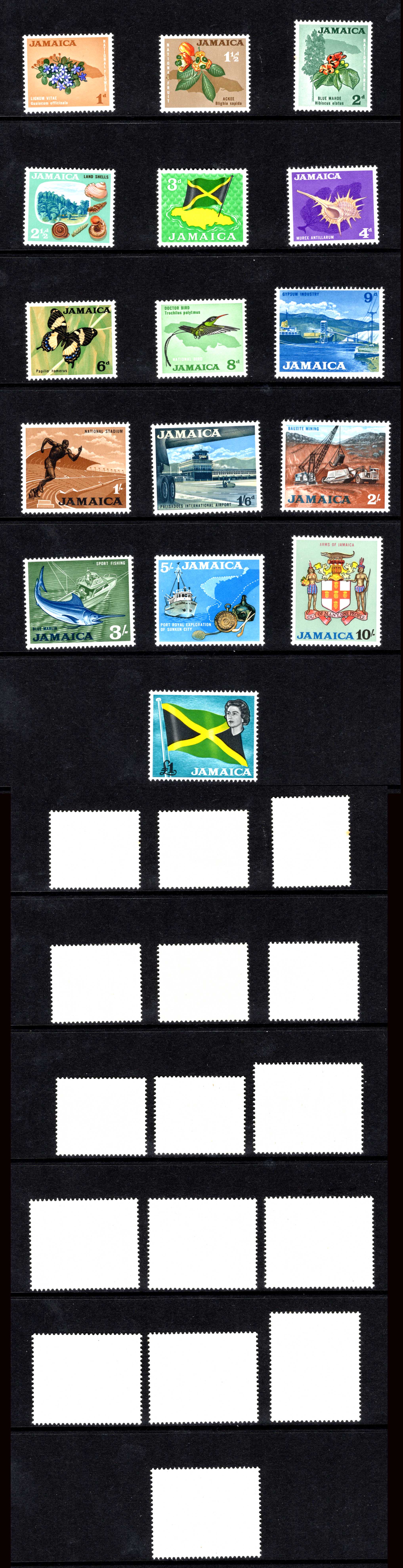 Jamaica SG217/232 1964 Set of 16 U/M Cat 25 pounds