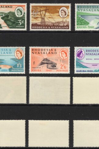 Rhodesia and Nyasaland SG32/7 1960 Kariba Set U/M Cat 19 pounds