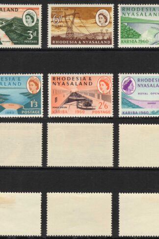 Rhodesia and Nyasaland SG32/7 1960 Kariba Set M/M Cat 19 pounds