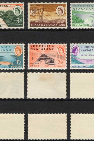 Rhodesia and Nyasaland SG32/7 1960 Kariba Set M/M Cat 19 pounds