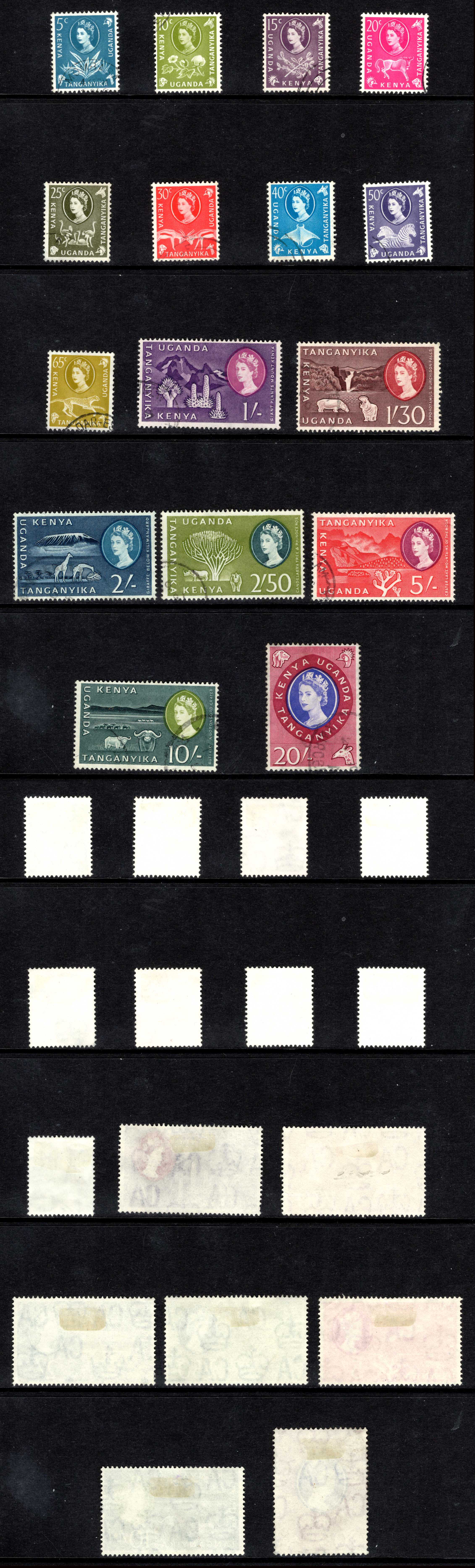KUT SG183/98 1960 Set of 16 used Cat 42 pounds