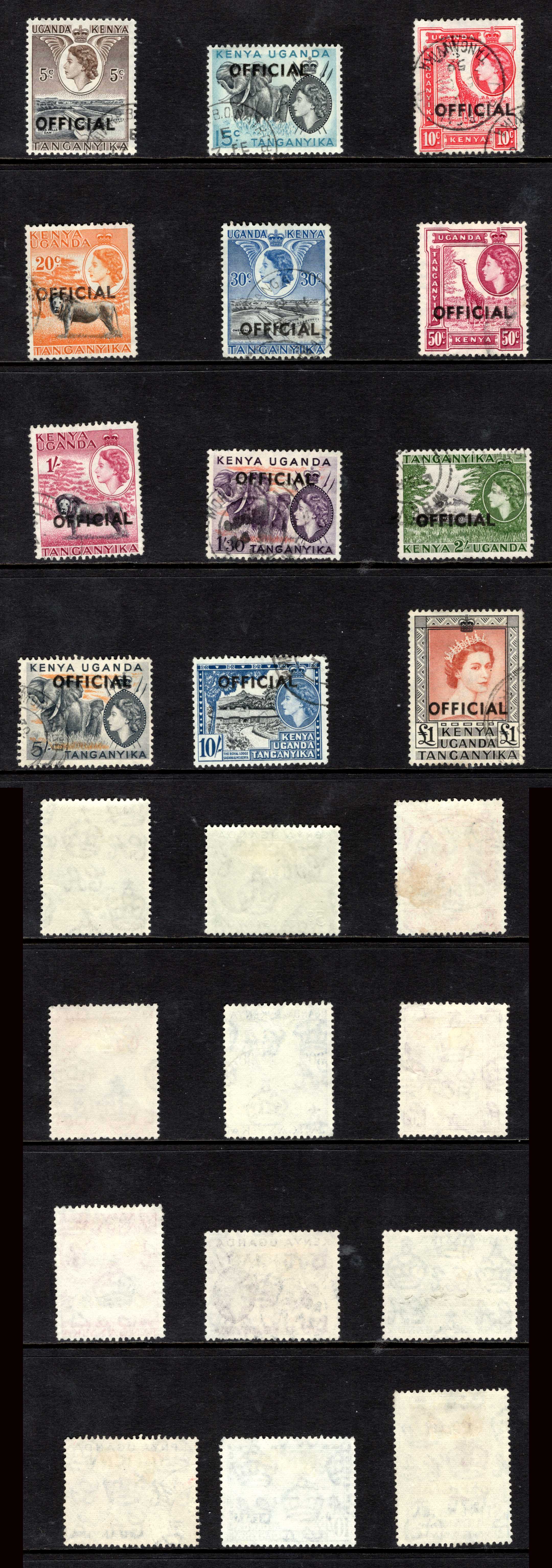 KUT SGO1/O12 set of 12 opt OFFICIAL used Cat 45 pounds