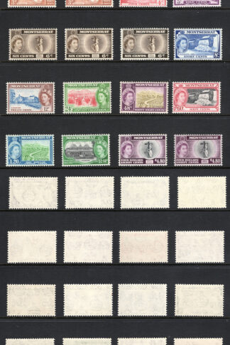 Montserrat SG136a /49a Set of 15 plus all the Extras U/M Cat 126.40 pounds