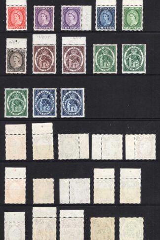 St Vincent SG189/200a Set plus all shades except 1c Deep Orange U/M Cat 186.90