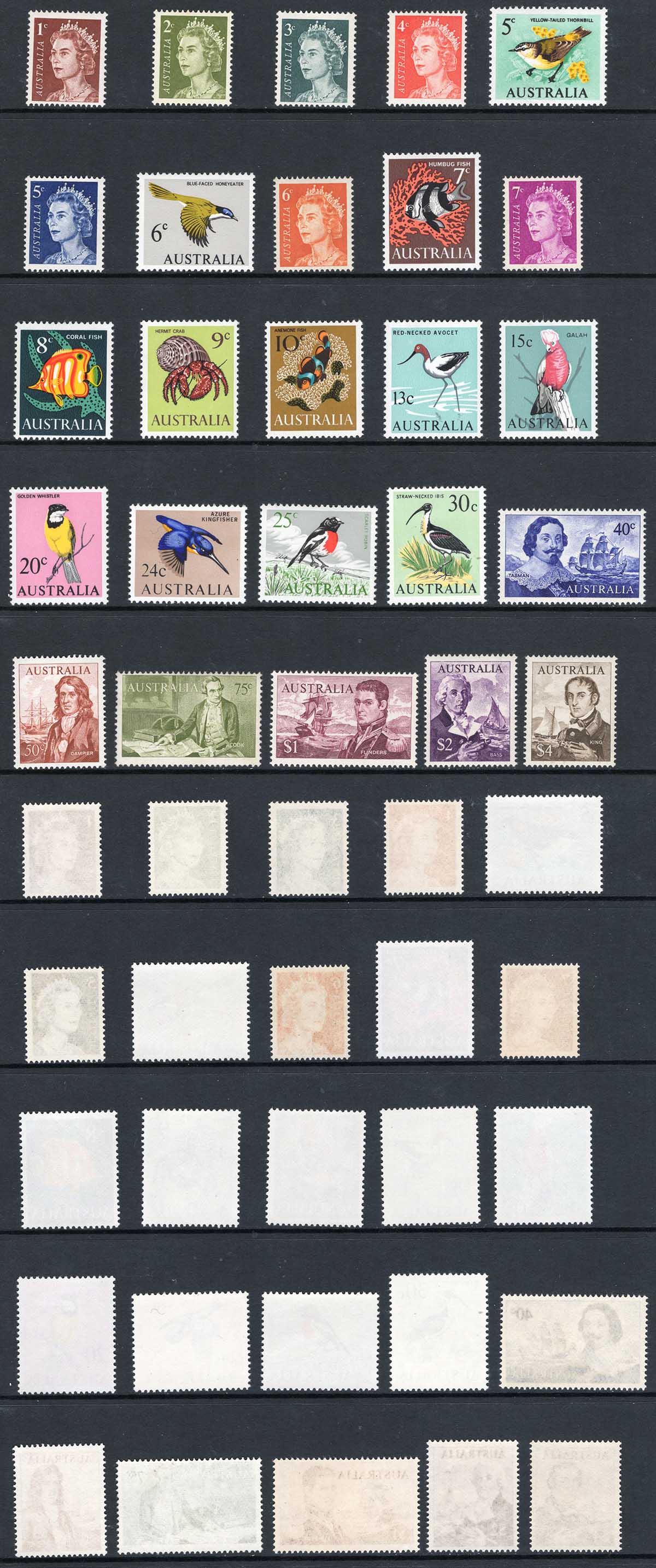 Australia SG382/402 Set of 25 U/M Cat 30 pounds