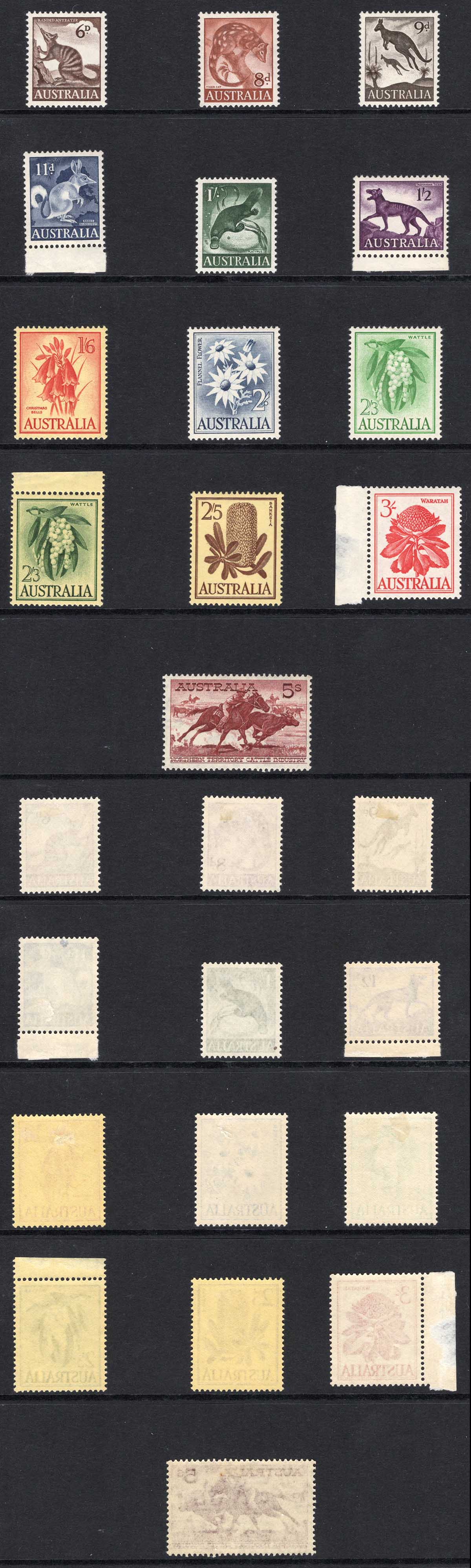 Australia SG316/27 1959 Set of 13 M/M Cat 32 pounds