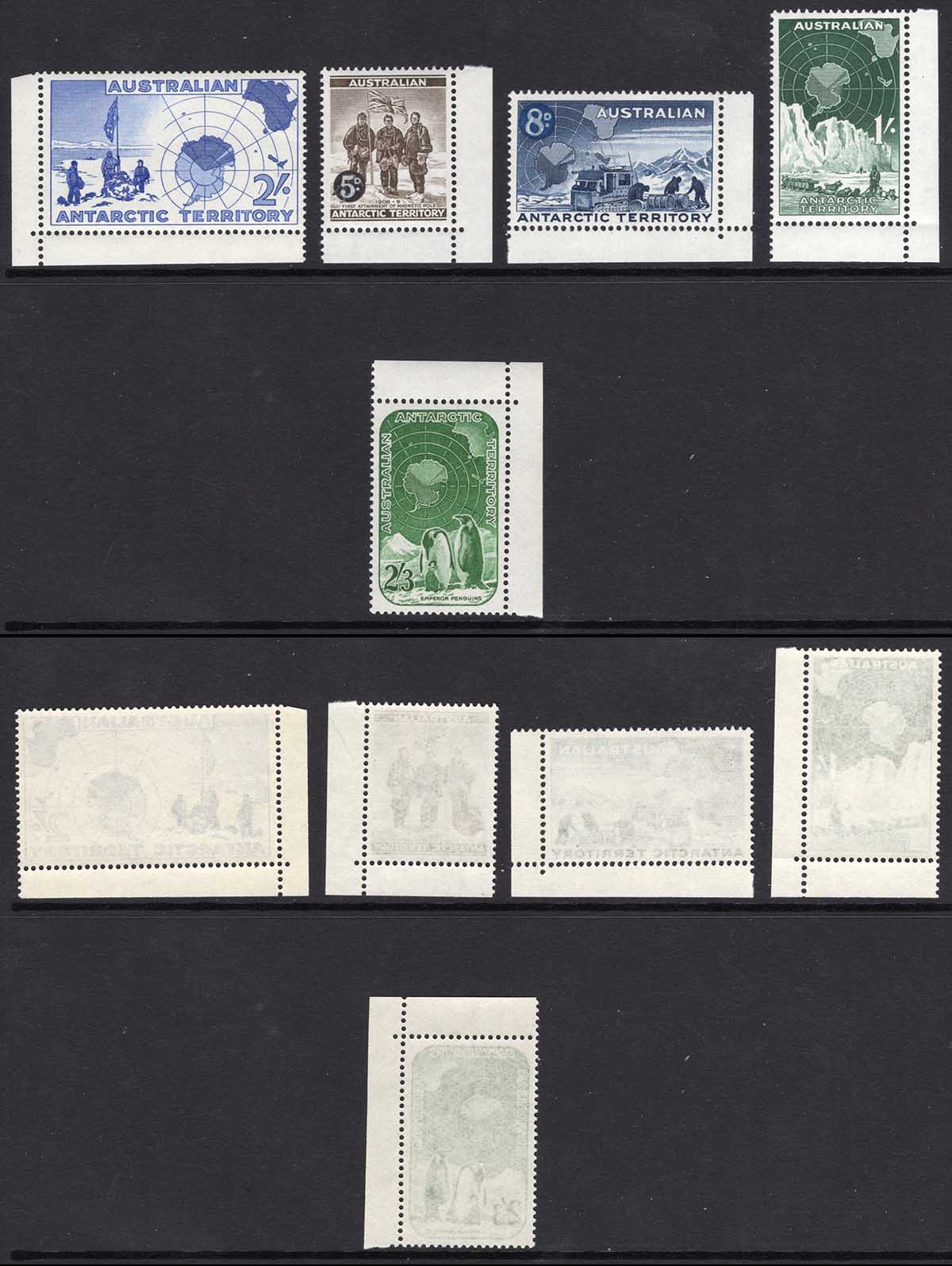 AAT SG1/5 First 5 stamps U/M Cat 10.75 pounds