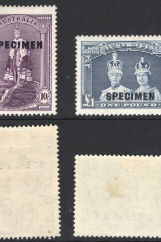 Australia SG177s/8s Robes Set opt SPECIMEN M/M Cat 835 pounds