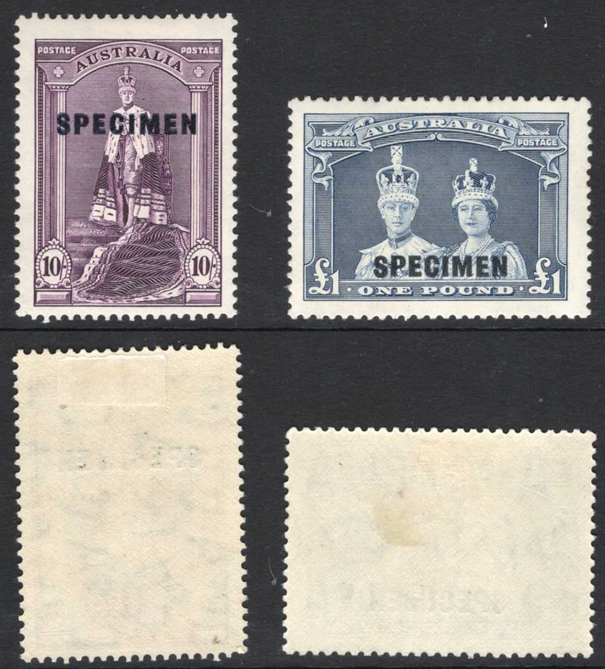 Australia SG177s/8s Robes Set opt SPECIMEN M/M Cat 835 pounds