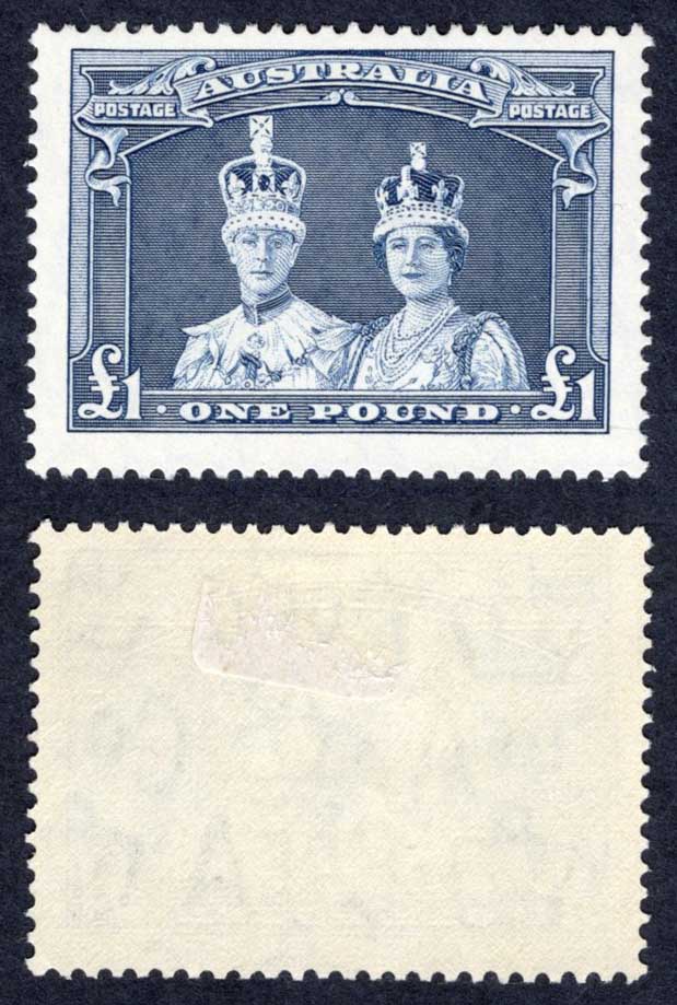 Australia SG178 One Pound Robes normal paper MM Cat 75 pounds
