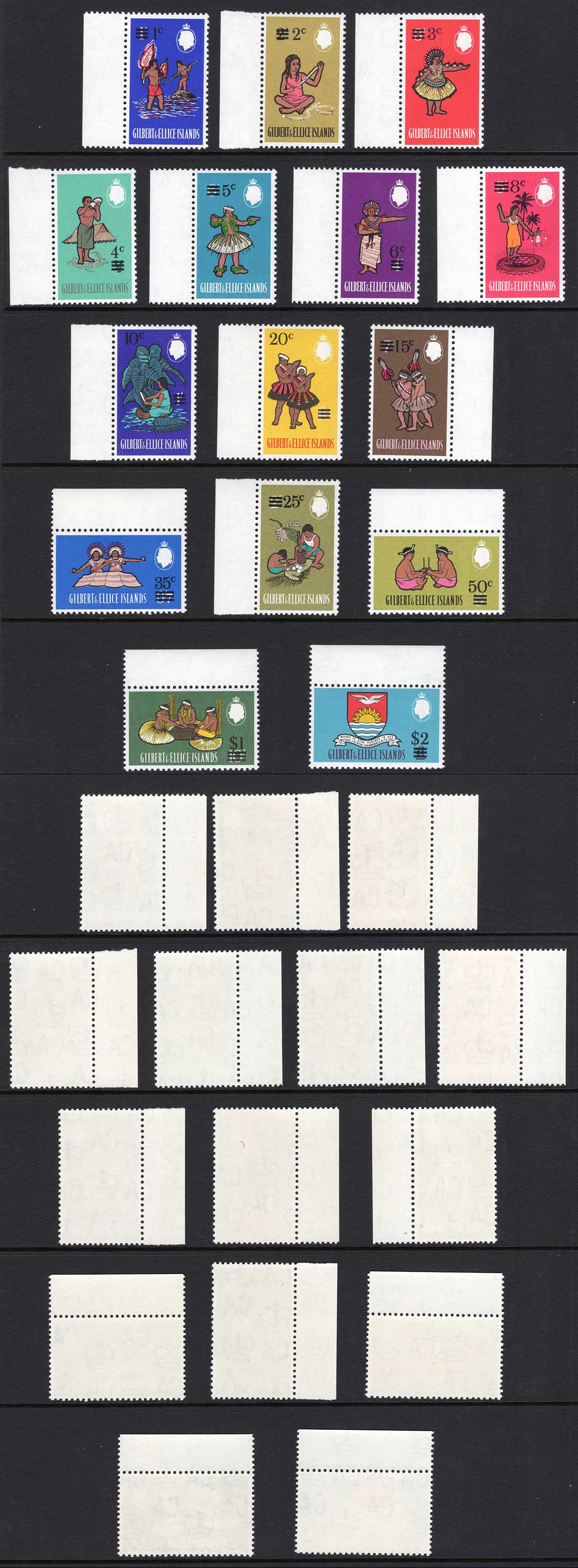 Gilbert and Ellice SG110/24 Set of 15 U/M Cat 15 pounds