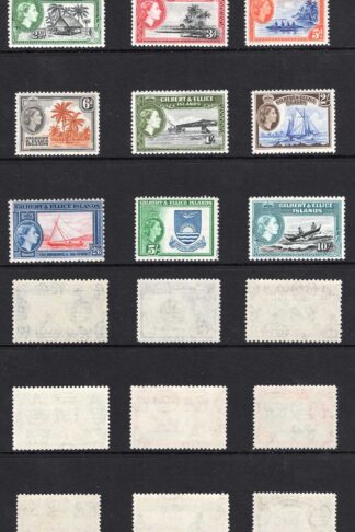 Gilbert and Ellice SG64/75 1956 Set of 12 U/M Cat 85 pounds