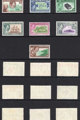 Pitcairn Is SG1/8 Set of 10 M/M Cat 80 pounds