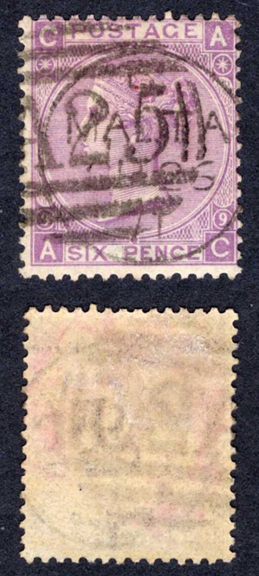 Malta SGZ60 6d Plate 9 With Malta Pmk Cat from 27 pounds