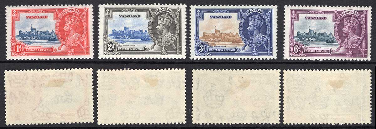 Swaziland SG21/4 1935 Silver Jubilee M/M Cat 12 Pounds
